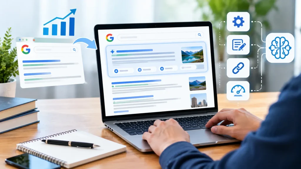 how to rank in Google AI Overviews